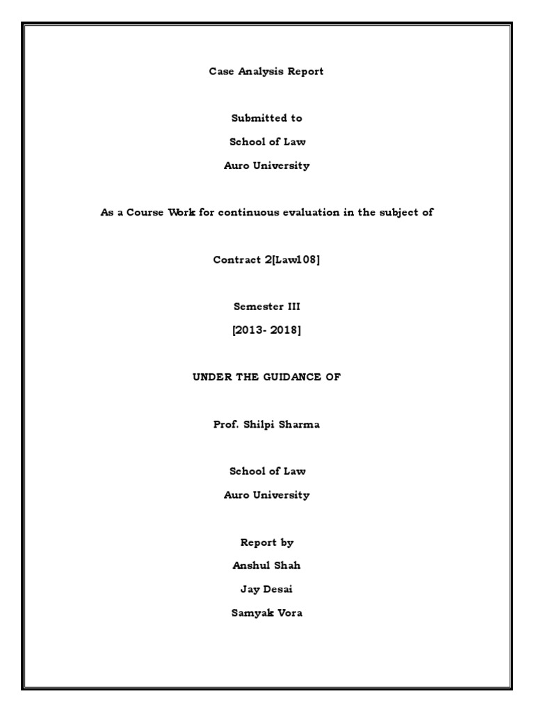 Bolton Partners VS Lambart (1889) A Case Analysis on the Doctrine of Ratification and its