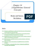Chemical Equilibrium: General Concepts: Brady and Senese, 5th Edition