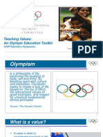 3. Teaching Values Presentation 5 Olympic Educational Values