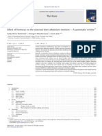 Effect of Footwear on the External Knee Adduction Moment. a Systematic Review