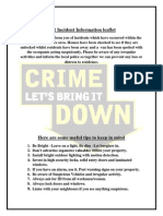 Crime Prevention Poster