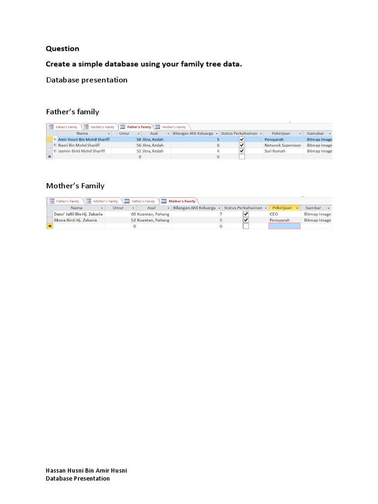 Family Tree Database Creation Guide | PDF | Politics | Social Science