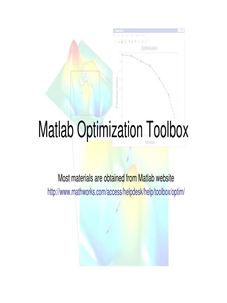 Matlab Optimization Toolbox: Most Materials Are Obtained From Matlab ...