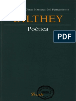Dilthey, Wilhelm_Poética
