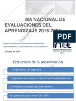 Plan de Evaluaciones Nacionales Del - Aprendizaje 30 Oct 2014 PDF
