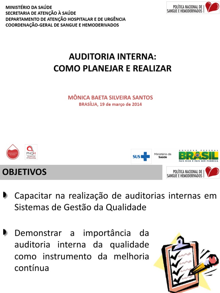 Planejamento da Auditoria Interna | PDF | Auditoria interna | ISO 9000