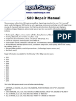 Volvo S80 Repair Manual 1999-2011