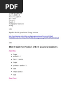 Flow Chart For Product of First N Natural Numbers: Syllabus/Lectures/Same/First Grade/programming 1 PDF