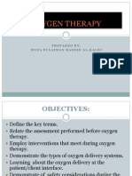 Oxygen Therapy: Prepared By: Moza Sulaiman Rashid Al-Kaldi