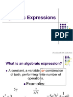 Polynomials (Defn)