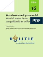 Bedrijfsstudie Cultuurverandering Politie Amsterdam Amstelland