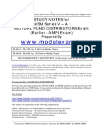 WWW - Modelexam.in: Study Notes For NISM Series V - A: Mutual Fund Distributors Exam (Earlier - AMFI Exam)