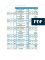 Class Schedule For 1st Semester SY 2010 - 2011