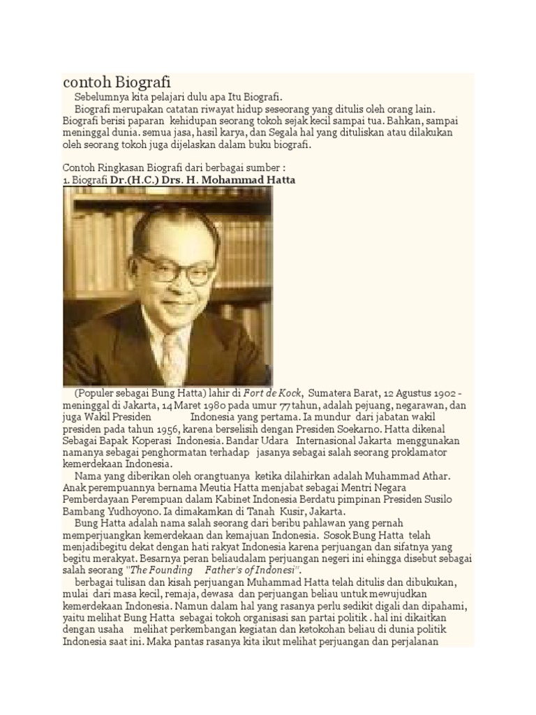 contoh Biografi contoh Biografi