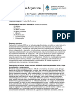 Formulario Especifico Del Proyecto FSF - Modalidad D