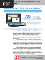 Systems Management Savings With Dell OpenManage On 13G Dell PowerEdge Servers