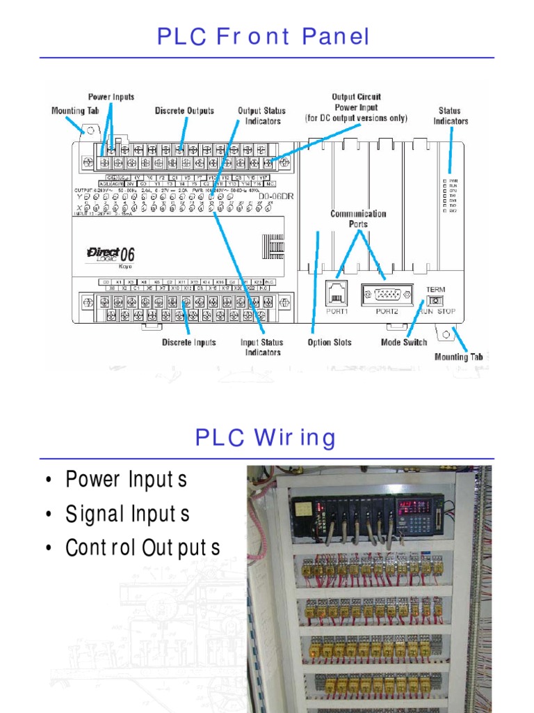 PLC Wiring and Input/Output Guide | PDF | Computers