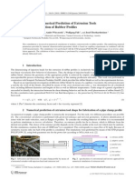 Advances in Numerical Prediction of Extrusion Tools Used For Fabrication of Rubber Profiles