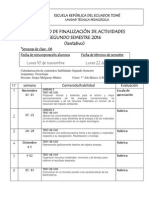 Calendario de contenidos 7°