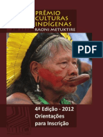 Manual Prêmio Culturas Indígenas 4ª Edição - Raoni Metuktire