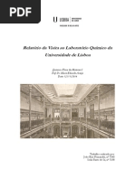 Relatório da Visita ao Laboratório Químico da Universidade de Lisboa Final