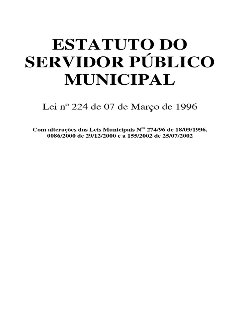 Estatuto Do Servidor Sao Jose Dos Pinhais