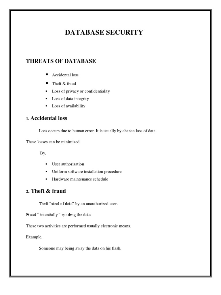 Database Security Assignment | PDF | Computer Security | Security