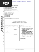 Backhaut V Apple Inc