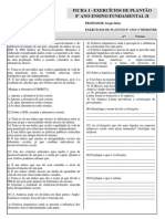 Plantao 8 Ano Civi. Pib e Idh - Ficha I - Geografia - 24-3-14