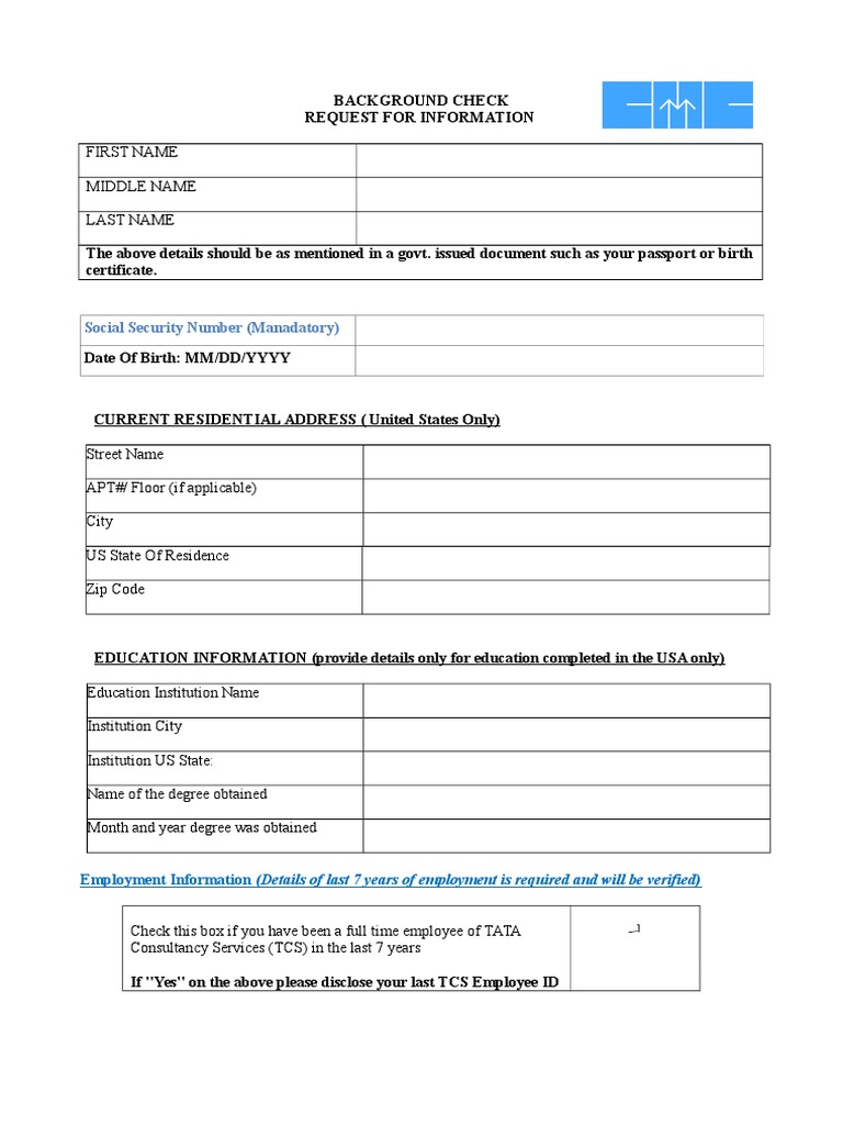 Updated BGC Form | PDF | Career & Growth