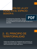 Sesion 6 - Aplicacion de La Ley Penal en El Espacio