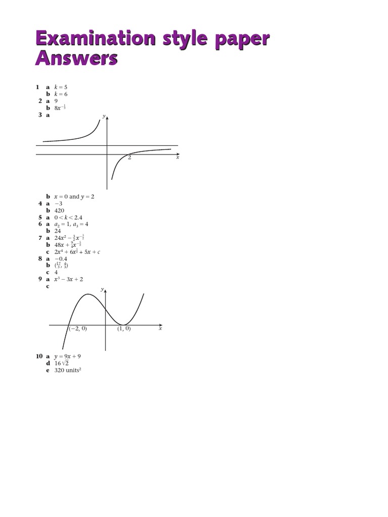 Exam Style Paper Answers | PDF | Teaching Methods & Materials