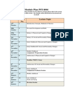 Module Plan