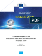 Guidelines on Open Access to Scientific Publications and Research Data in Horizon 2020