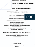 De Nonnullis Locis Veterum Scriptorum Cum Appendice de Arusiani Messi (1845) - Van Der Hoeven