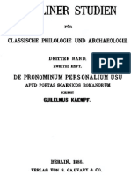 De Pronominum Personalium Usu Et Collocatione Apud Poetas Scaenicos Romanorum (1886) - G. Kaempf PDF