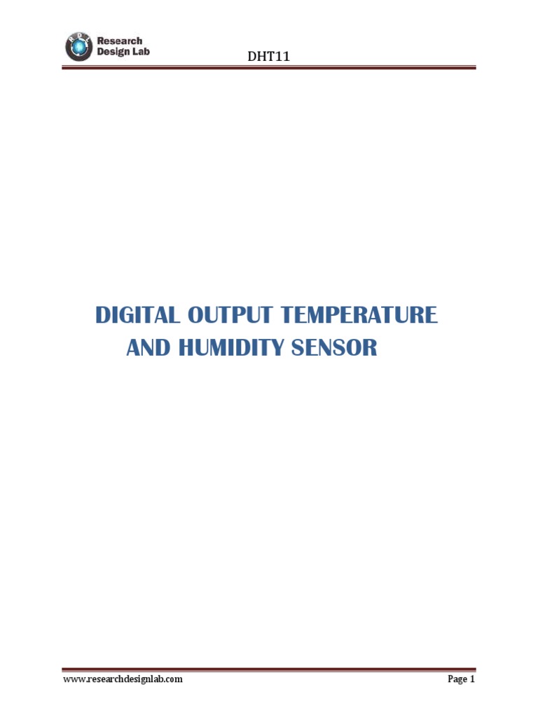 Digital Output Temperature and Humidity Sensor | PDF