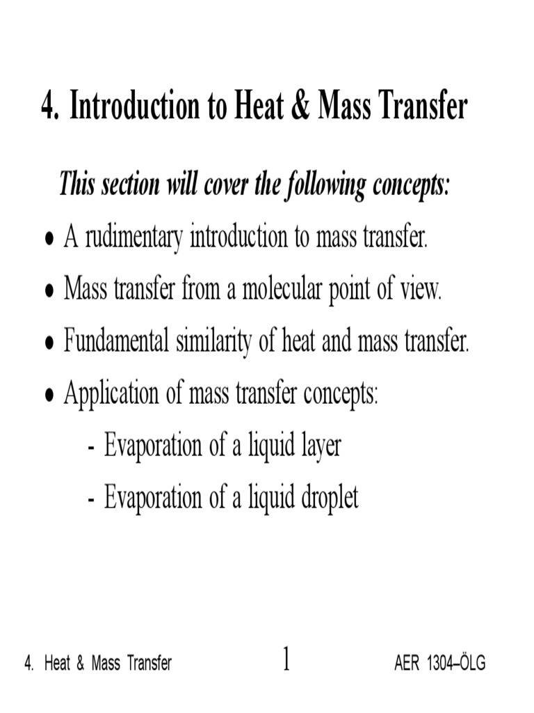 Heat and Mass Transfer | PDF