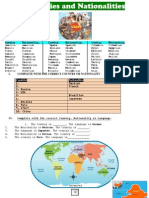 Countries and Nationalities 