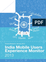 India Mobile Users Experience Monitor 2013