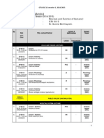 Teaching Schedule GTU101, Sem 1, 2014-2015 PDF