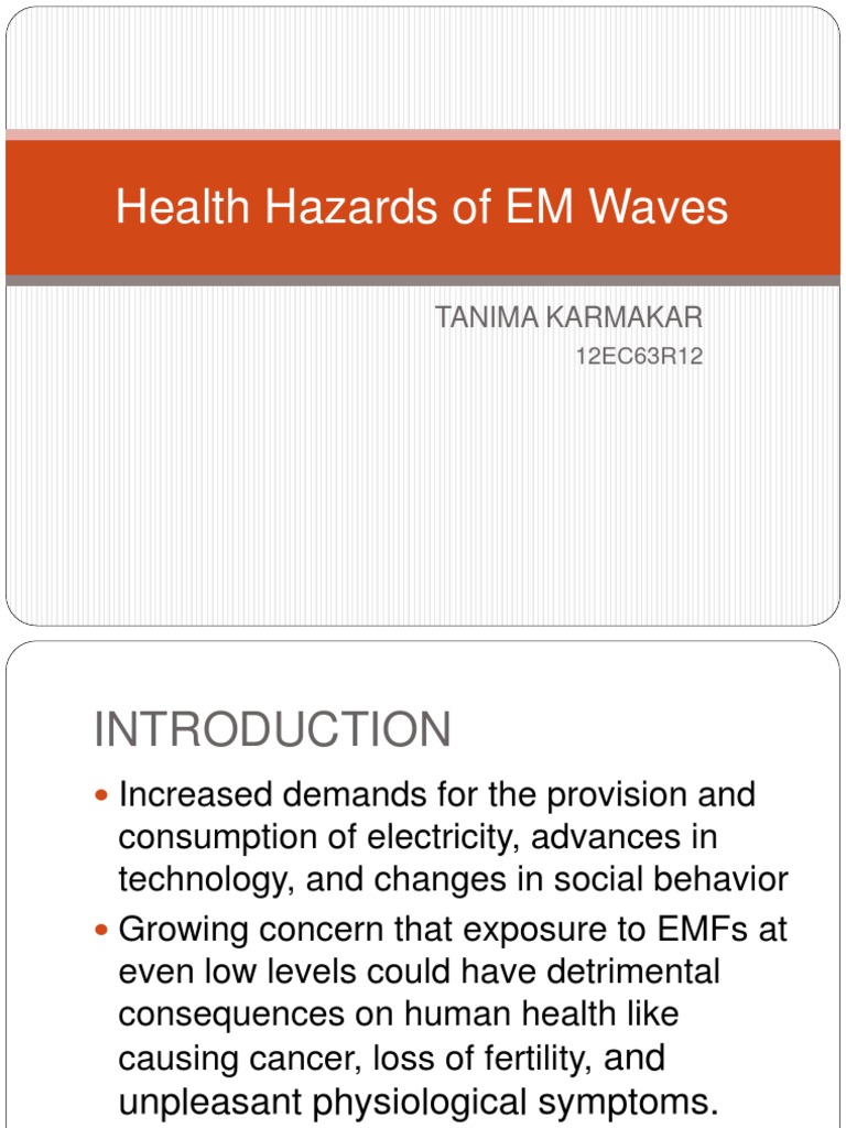 Health Hazards of EM Waves PDF Radio Frequency Field