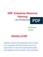 ERP-Enterprise Resource Planning: (An Introduction)