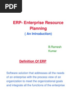 ERP-Enterprise Resource Planning: (An Introduction)