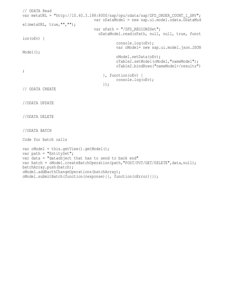 Odata Code | PDF | Computers