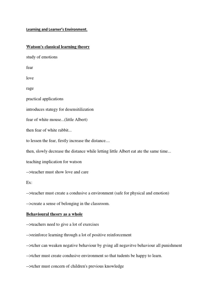 Learning and Learner | PDF | Self-Improvement