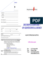 Decoding Eurocode 7 On Geotechnical Design: A Two-Day Seminar On