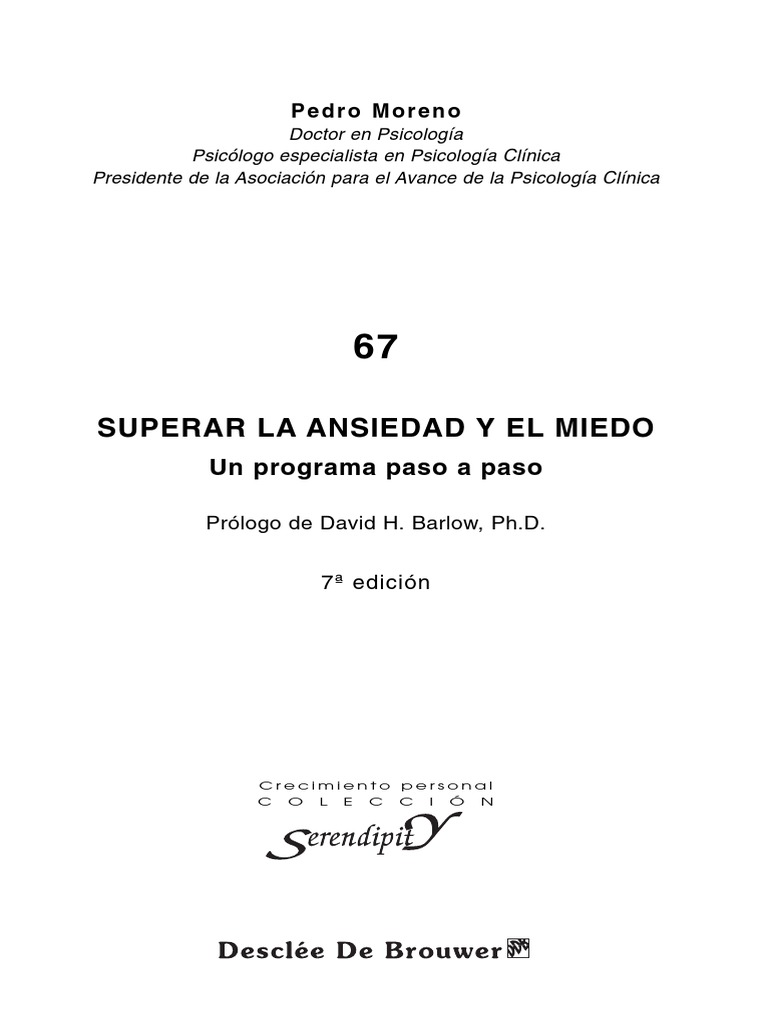 Superar la Ansiedad y el Miedo | PDF | Ansiedad | Trastorno de ansiedad