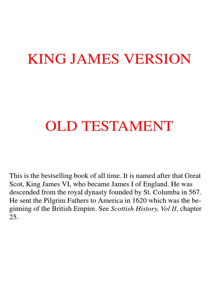 King James Version Bible - Old Testament | PDF | Ham (Son Of Noah ...