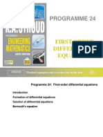 Prog 24 First-Order Differential Equations